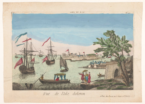 View of the island of Oléron, Basset, 1700 - 1799 Canvas Print