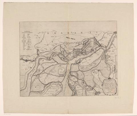 Forts on the Ooster- en Westerschelde, 1627, anonymous, Willem Janszoon Blaeu, 1629 - 1672 Canvas Print