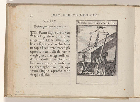 XXXIV Rectum per dura carpit iter, Roemer Visscher, 1614 Canvas Print