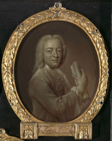 Portrait of Bernardus de Bosch I, Poet and Art Patron in Amsterdam, Jan Maurits Quinkhard, 1743 Canvas Print