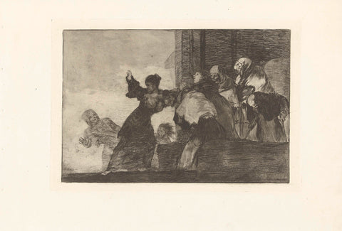 Poor folly, Francisco de Goya, 1864 Canvas Print