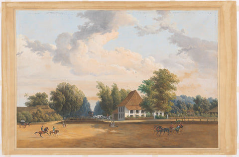 View of Rijswijk Batavia, Charles William Meredith van de Velde, 1838 - 1898 Canvas Print