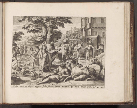 Jobs voorspoed hersteld, Jan Snellinck (I), 1579 Canvas Print