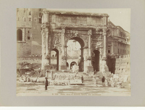 Arch of Septimius Severus, Rome, anonymous, c. 1889 - c. 1904 Canvas Print