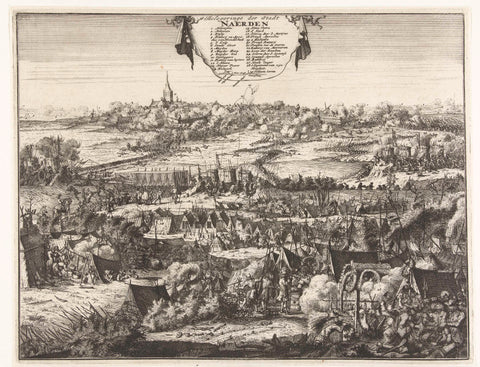 Siege and conquest of Naarden, 1673, Jacobus Harrewijn, 1684 Canvas Print