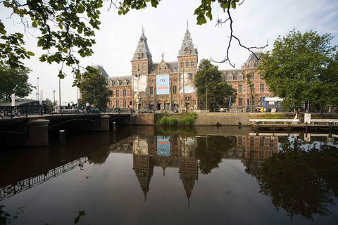 North façade with the water of the Singelgracht in the foreground (reclining image), 2007 Canvas Print