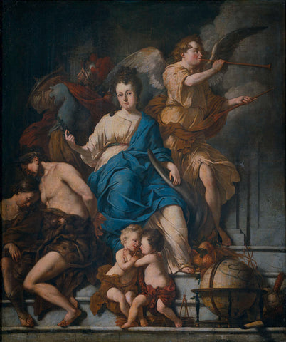 Allegory of the Treaty of Ryswick, 1697, Johannes Voorhout (I), 1698 Canvas Print