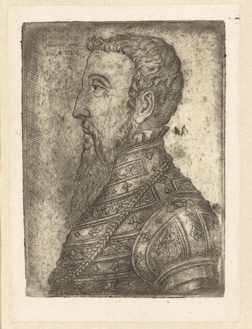 Portret van Hendrik II, Jan Cornelisz Vermeyen, 1555 Canvas Print