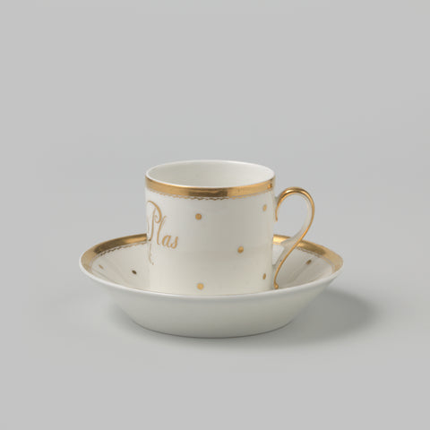 Cup with an inscription among dots, anonymous, 1808 Canvas Print