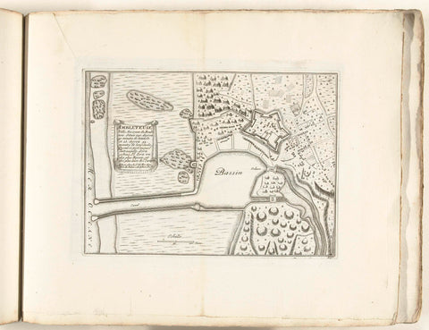 Map of Ambleteuse, c. 1702, anonymous, 1702 - 1703 Canvas Print