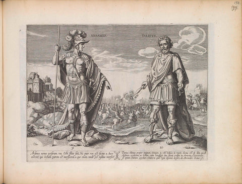 King Arsames and King Darius III, anonymous, 1643 Canvas Print