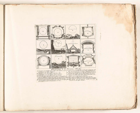 Third plate with figures in fortification, c. 1702, anonymous, 1702 - 1703 Canvas Print