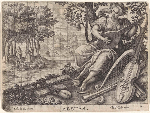 Summer, anonymous, 1570 - 1612 Canvas Print