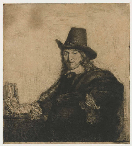 Jan Asselijn, painter, Rembrandt van Rijn, c. 1647 Canvas Print