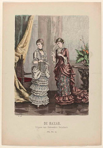 De Bazar, 1882, Nr. 22, Pl. 519, anonymous, 1882 Canvas Print