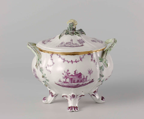 Tureen, anonymous, c. 1765 - c. 1770 Canvas Print