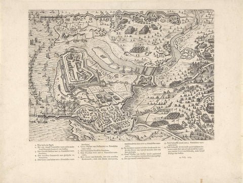 Siege of Geertruidenberg, 1593, Bartholomew Willemsz. Dolendo (attributed to), 1610 Canvas Print