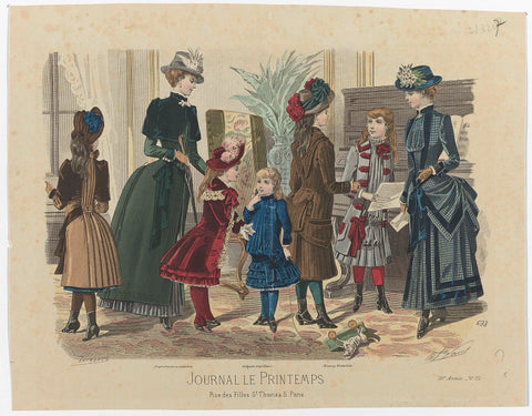 Journal le Printemps, ca. 1882, No. 633, No. 20, 18th year, A Paul, c. 1882 Canvas Print