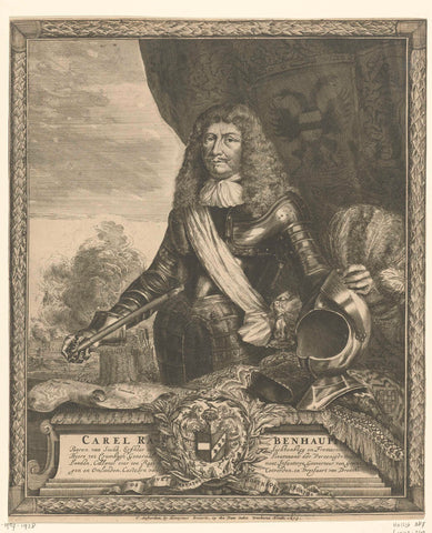 Portrait of Carl von Rabenhaupt, Romeyn de Hooghe, 1673 Canvas Print