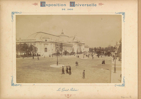 Exterior of the Grand Palais in Paris, Neurdein Frères, 1900 Canvas Print