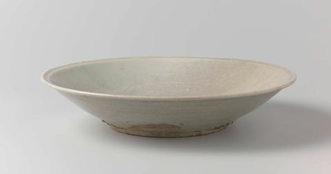 Saucer-dish with an incised landscape and foliate decoration, anonymous, c. 1800 - c. 1960 Canvas Print