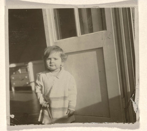 Isabel Wachenheimer in the doorway on a balcony, January 1930, anonymous, 1930 Canvas Print