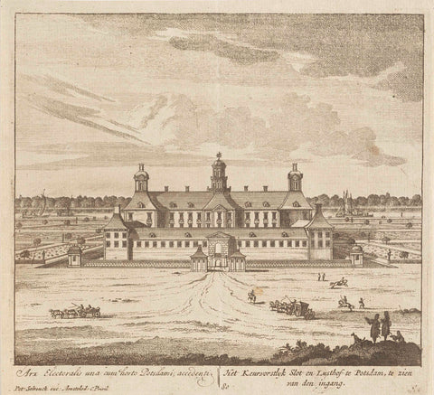 View of the Potsdamer Stadtschloss, anonymous, 1675 - 1711 Canvas Print