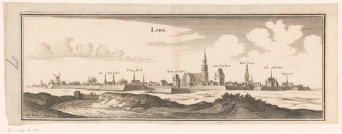 View of Lier, Caspar Merian, 1654 - c. 1700 Canvas Print