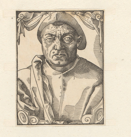 Portrait of Petrus Montanus, anonymous, 1549 - 1584 Canvas Print