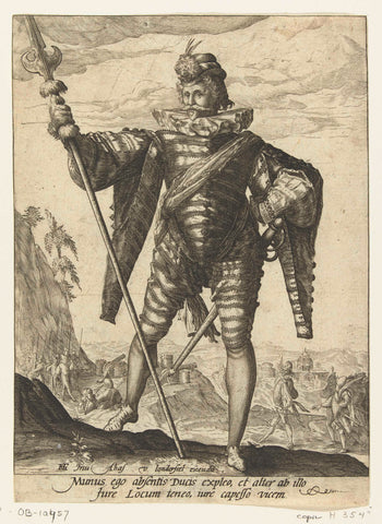 Lieutenant Colonel, anonymous, 1587 - 1595 Canvas Print