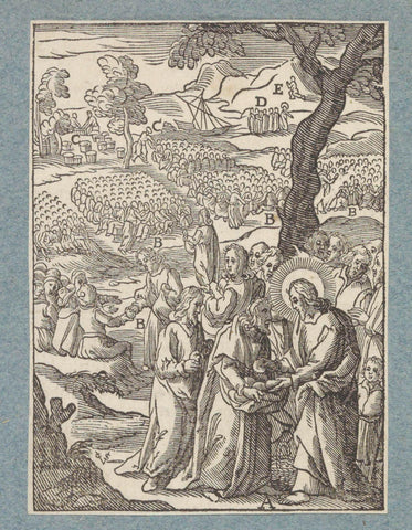 Second miraculous food, Christopher of Shechem (II), 1629 Canvas Print