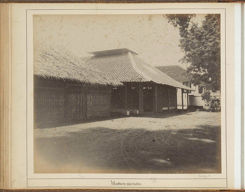 Exterior of the emergency church in Batavia, anonymous, in or after 1890 - c. 1910 Canvas Print