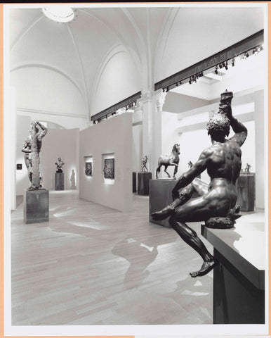 Room with sculptures, reliefs and a painting, in front right of Triton, c. 1998 - c. 1999 Canvas Print