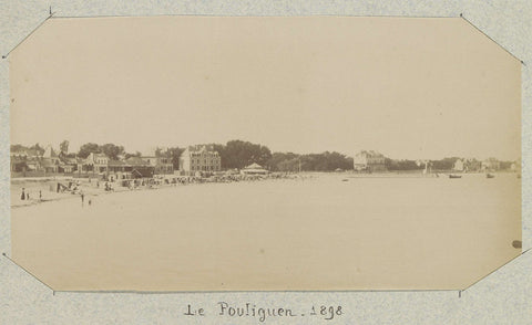 View on the coast of Le Pouliguen, anonymous, 1898 Canvas Print
