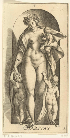 Love, Hendrick Goltzius, 1658 - 1709 Canvas Print