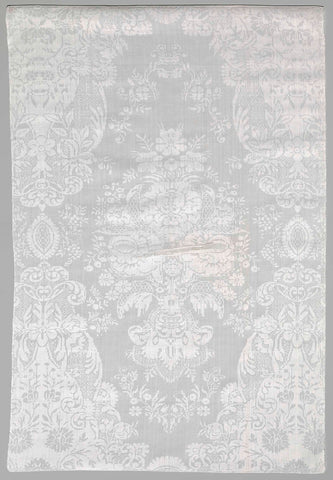 Napkin of linen damask with a lace pattern., anonymous, c. 1750 - c. 1775 Canvas Print