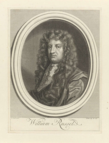 Portrait of William Russell, first duke of Bedford, Bernard Picart, 1724 Canvas Print