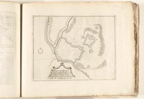 Plattegrond van Prats-de-Mollo-la-Preste, ca. 1702, anonymous, 1702 - 1703 Canvas Print