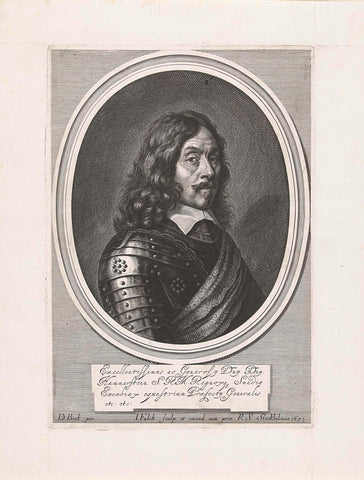 Portret van Friedrich Christoph von Hammerstein, Jeremias Falck, 1651 Canvas Print