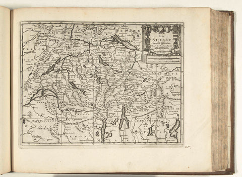 Map of Switzerland, 1726, anonymous, 1726 Canvas Print