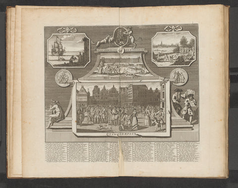 Op- en Ondergang van de Actionisten, 1720, anonymous, 1720 Canvas Print