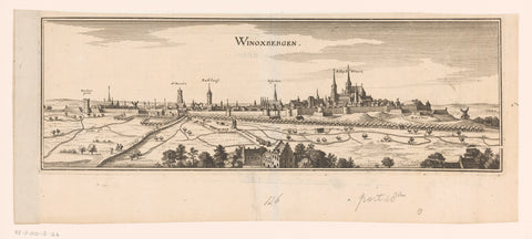 View of Sint-Winoksbergen, Caspar Merian, 1654 - c. 1700 Canvas Print