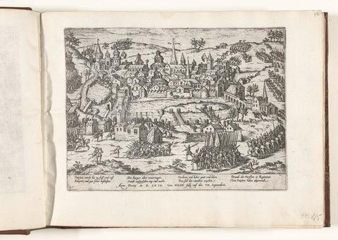 Siege of Poitiers, 1569, Frans Hogenberg, 1565- 1573 Canvas Print