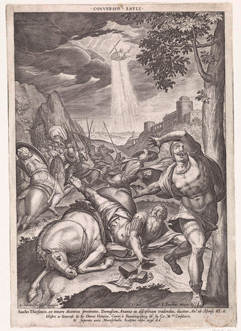 Conversion of Paul, Johann Sadeler (I), 1580 Canvas Print