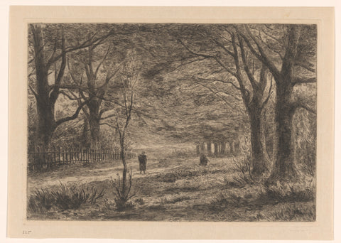 Forest view in Elswout, Carel Nicolaas Storm van 's-Gravesande, c. 1886 Canvas Print