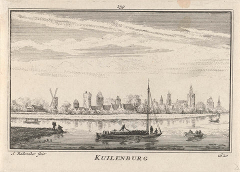 Culemborg, Abraham Rademaker, 1727 - 1733 Canvas Print