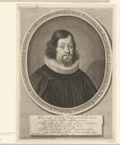 Portret van Johann Wolfgang Frentzel, Jakob von Sandrart, 1655 Canvas Print