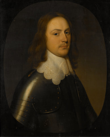 Portrait of an Officer, Gerard van Honthorst, 1644 Canvas Print