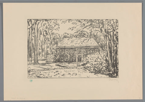 View of the country house of country estate De Voorde, Simon Moulijn, 1925 - 1927 Canvas Print