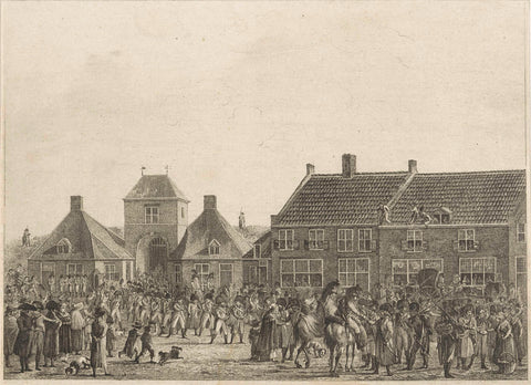 Frenchmen enter Breda, 1793, Joannes Bemme, 1800 - 1802 Canvas Print